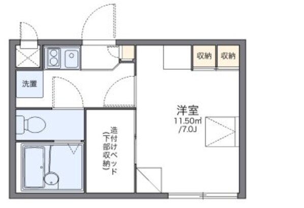 レオパレスＣｏｍｆｏｒｔの物件間取画像